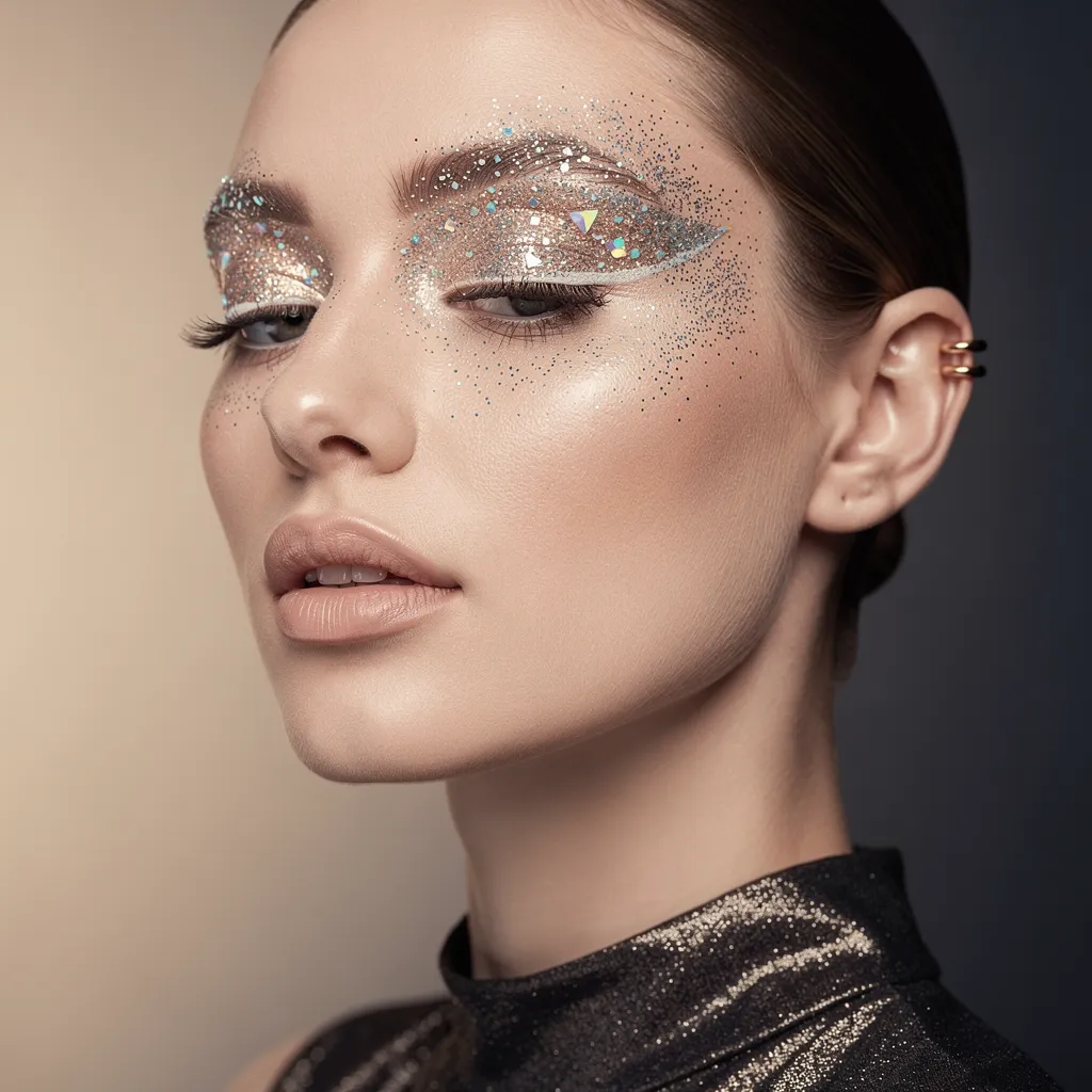 Maquillage à paillettes de festival : briller sans en faire des tonnes