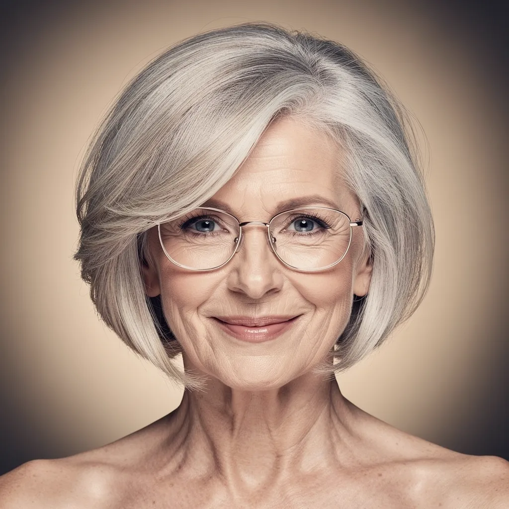 Dégradé et lunettes à 70 ans : 4 coupes qui rajeunissent